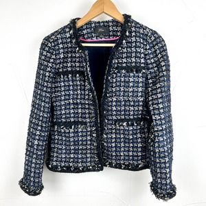 J. Crew Lady Tweed Wool Blend Blazer Jacket